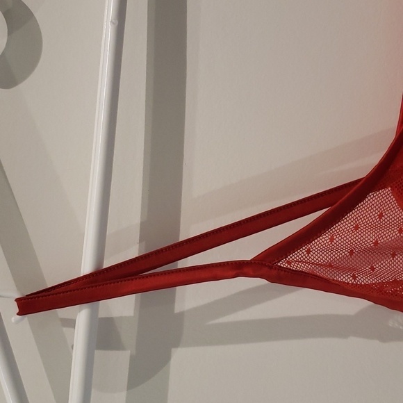 Intimissimi Lace camisole red spaghetti straps floral embroidery Women's S - Picture 5 of 11